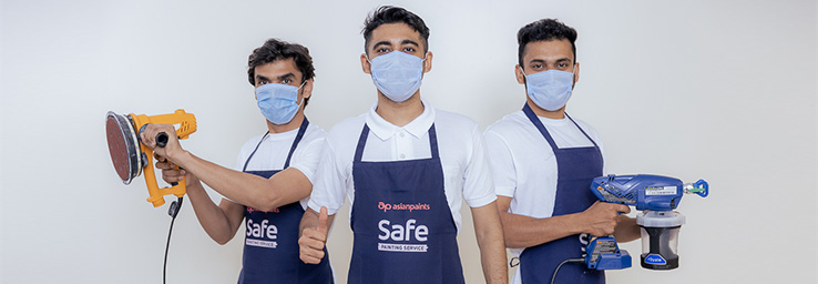 Download brochure for Asian Paints safe home painting services -